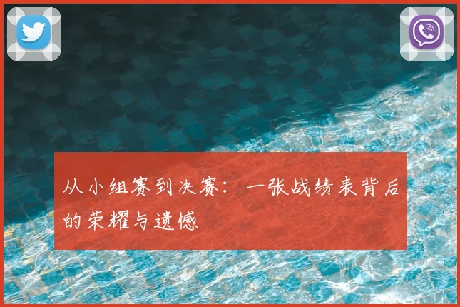 从小组赛到决赛：一张战绩表背后的荣耀与遗憾